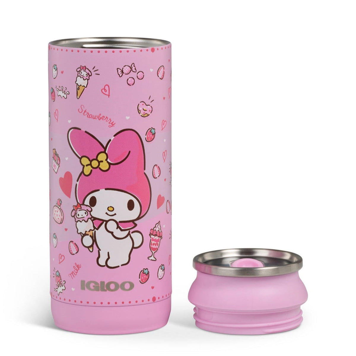 My Melody x Igloo 50th Anniversary 16 oz Stainless Steel Can Cooler