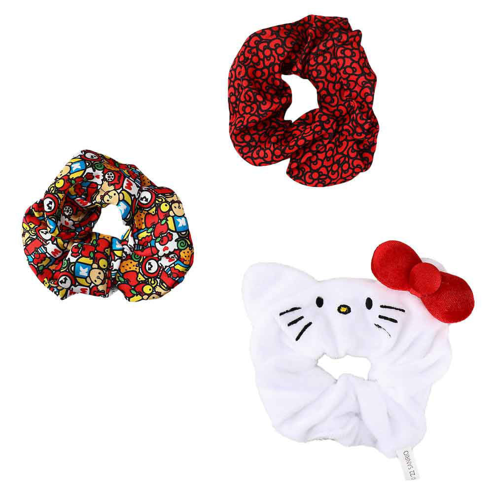 Hello Kitty 3 Piece Scrunchie Set