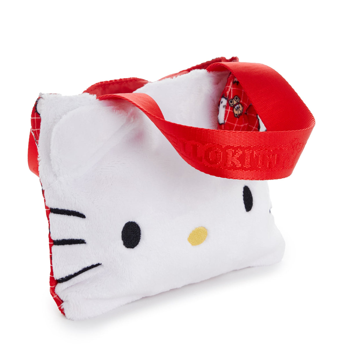Hello Kitty Ruby Red Plush Face Mini Tote