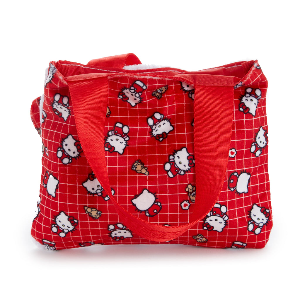 Hello Kitty Ruby Red Plush Face Mini Tote