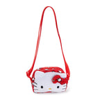 Hello Kitty Ruby Red Plush Face Crossbody Bag