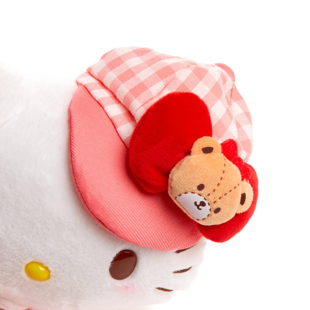 Hello Kitty Gingham Cap 8 Inch Plush