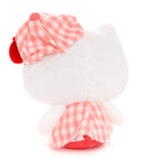 Hello Kitty Gingham Cap 8 Inch Plush