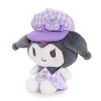 Kuromi Gingham Cap 8 Inch Plush