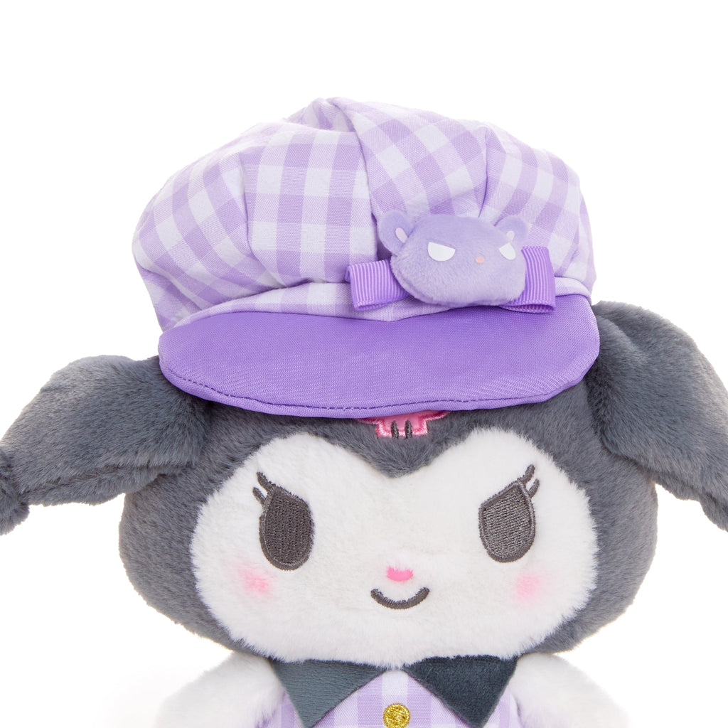 Kuromi Gingham Cap 8 Inch Plush