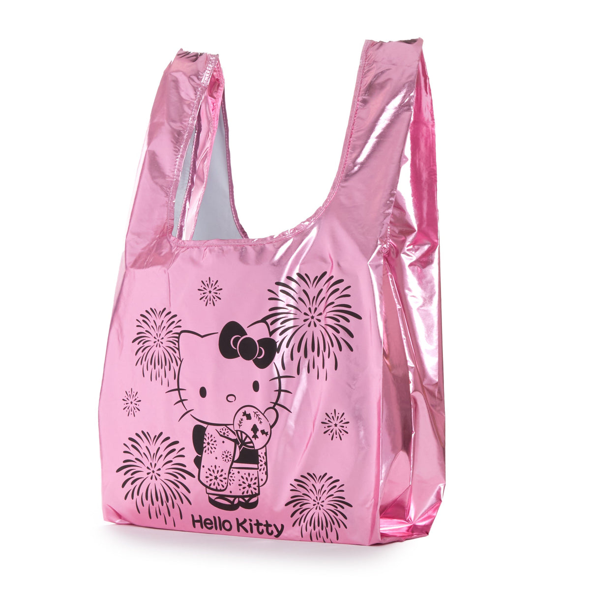 Hello Kitty Reusable Foldable Tote Bag, Hanabi Fireworks Series