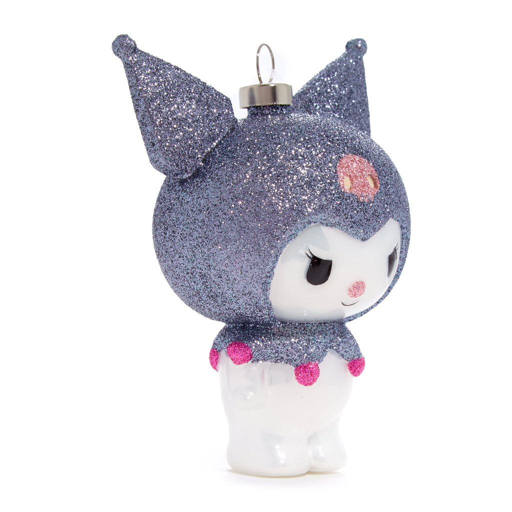 Kuromi X Kat Annie Glass Christmas Ornament, 5 Inch