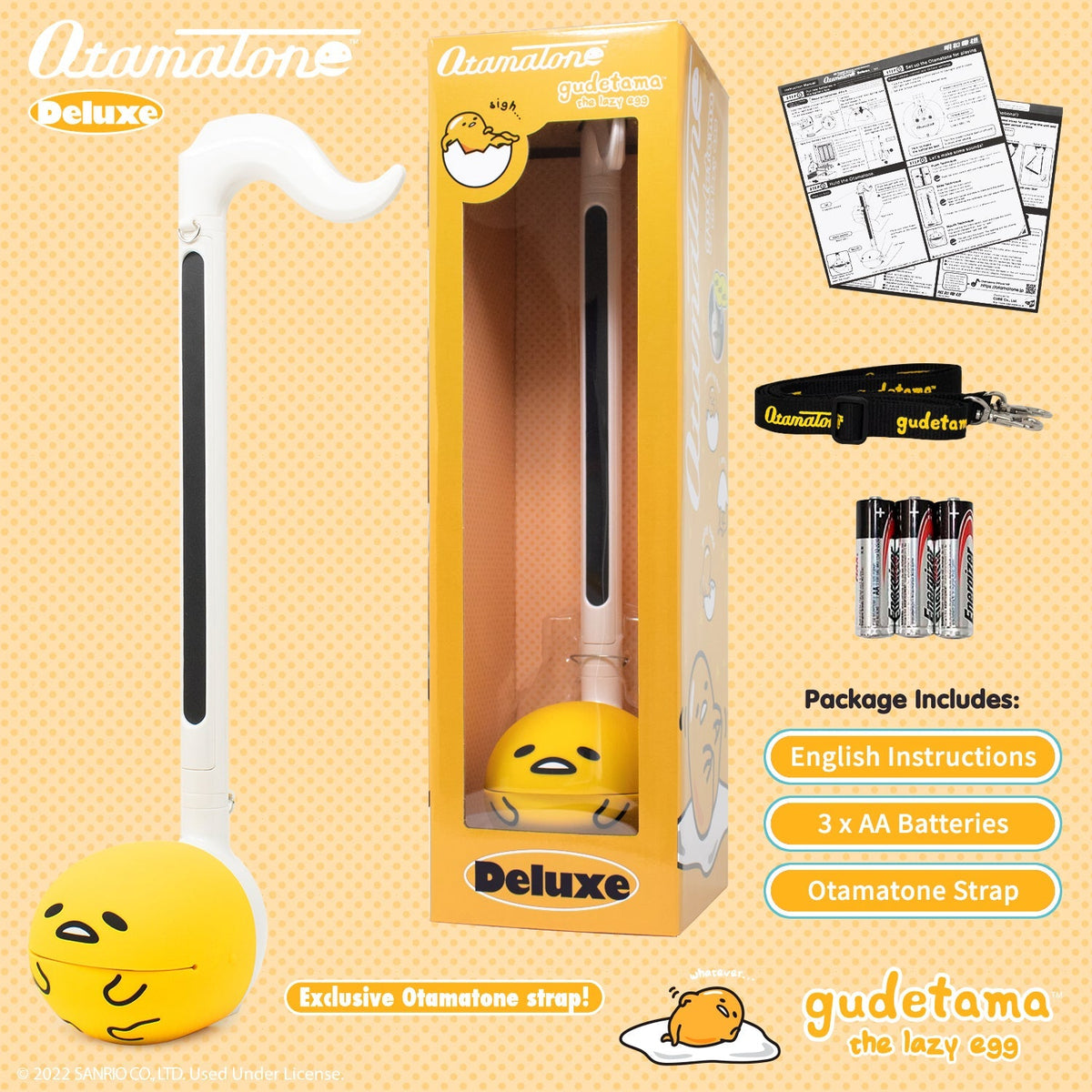 Gudetama Otamatone Deluxe Electronic Musical Toy