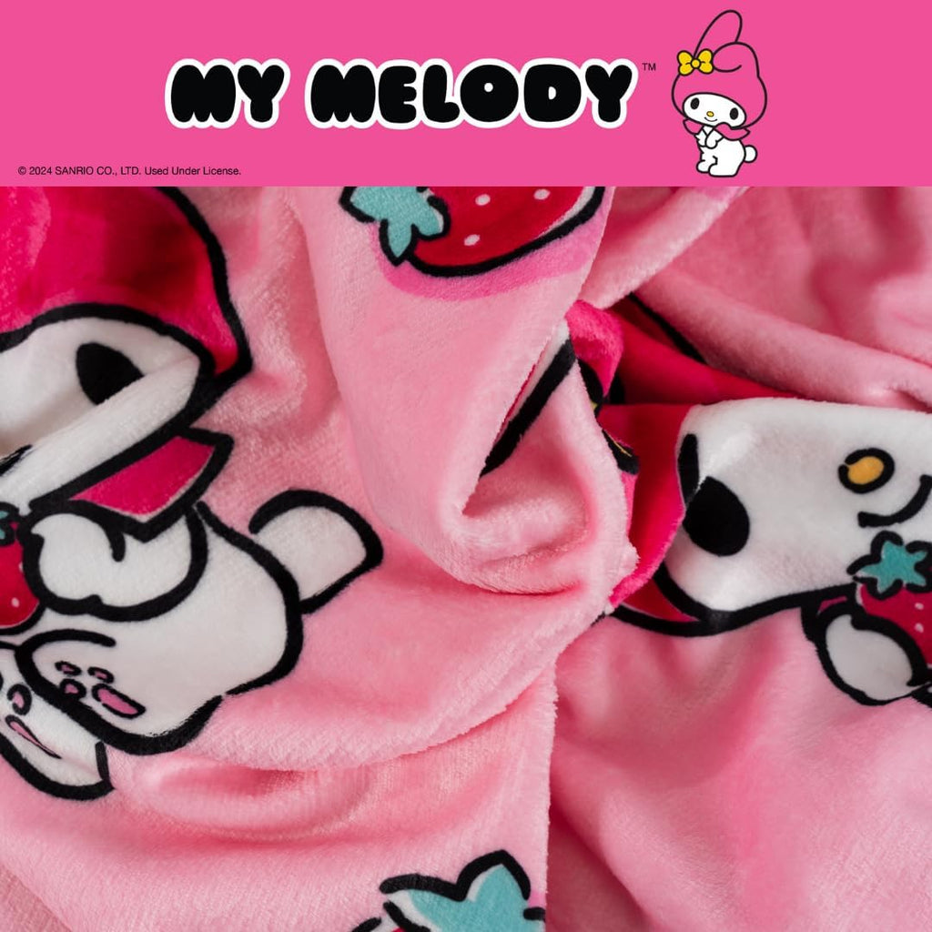 My Melody Strawberry Fields Throw Blanket