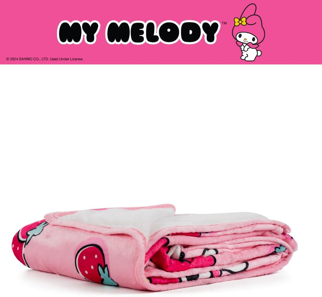 My Melody Strawberry Fields Throw Blanket