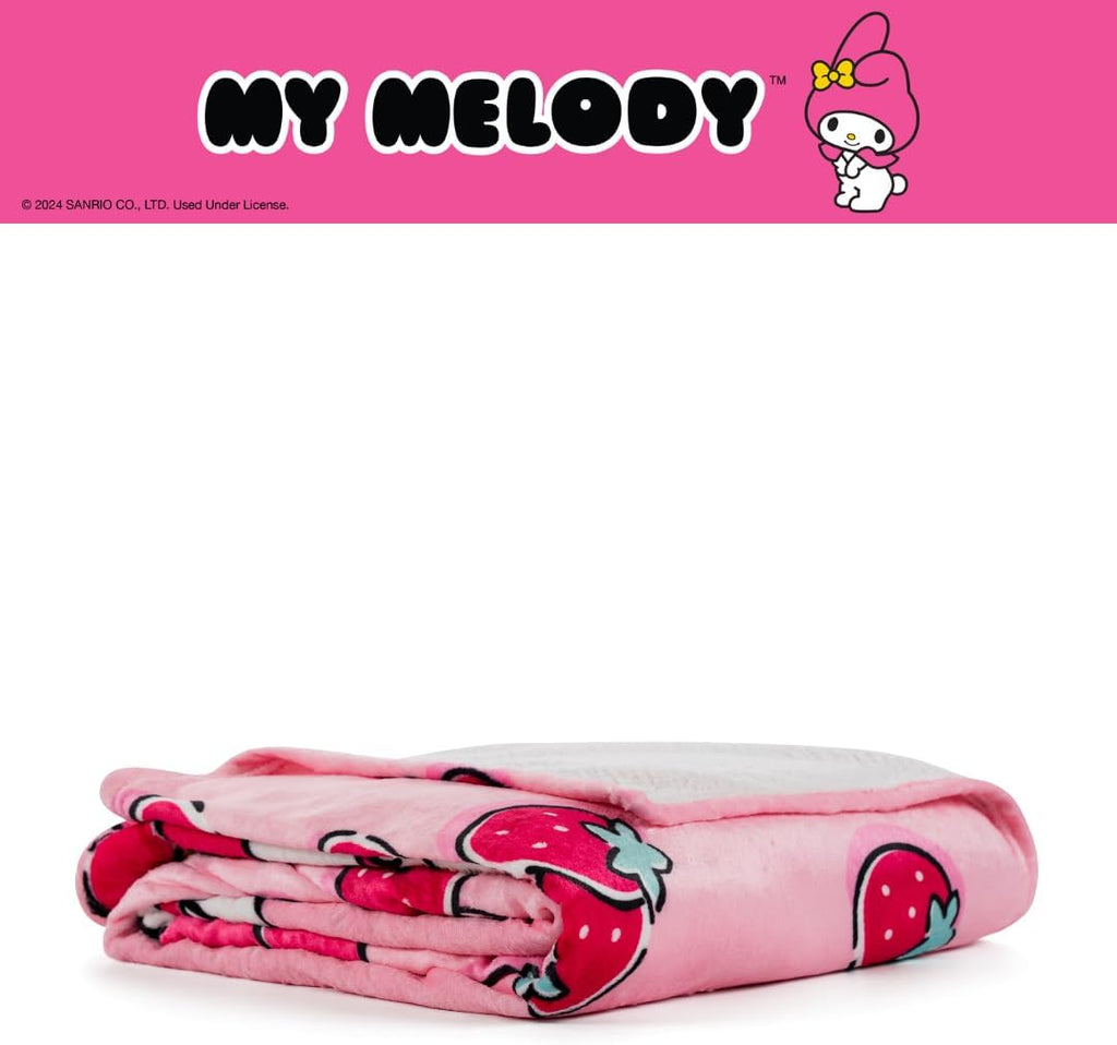 My Melody Strawberry Fields Throw Blanket