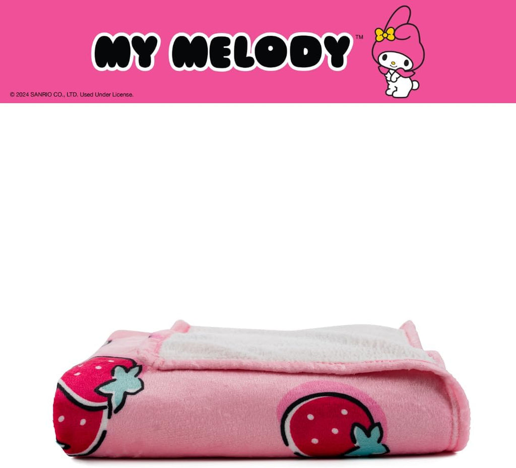 My Melody Strawberry Fields Throw Blanket