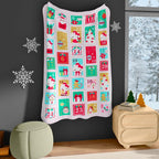 Hello Kitty Holiday Advent Calendar Throw Blanket