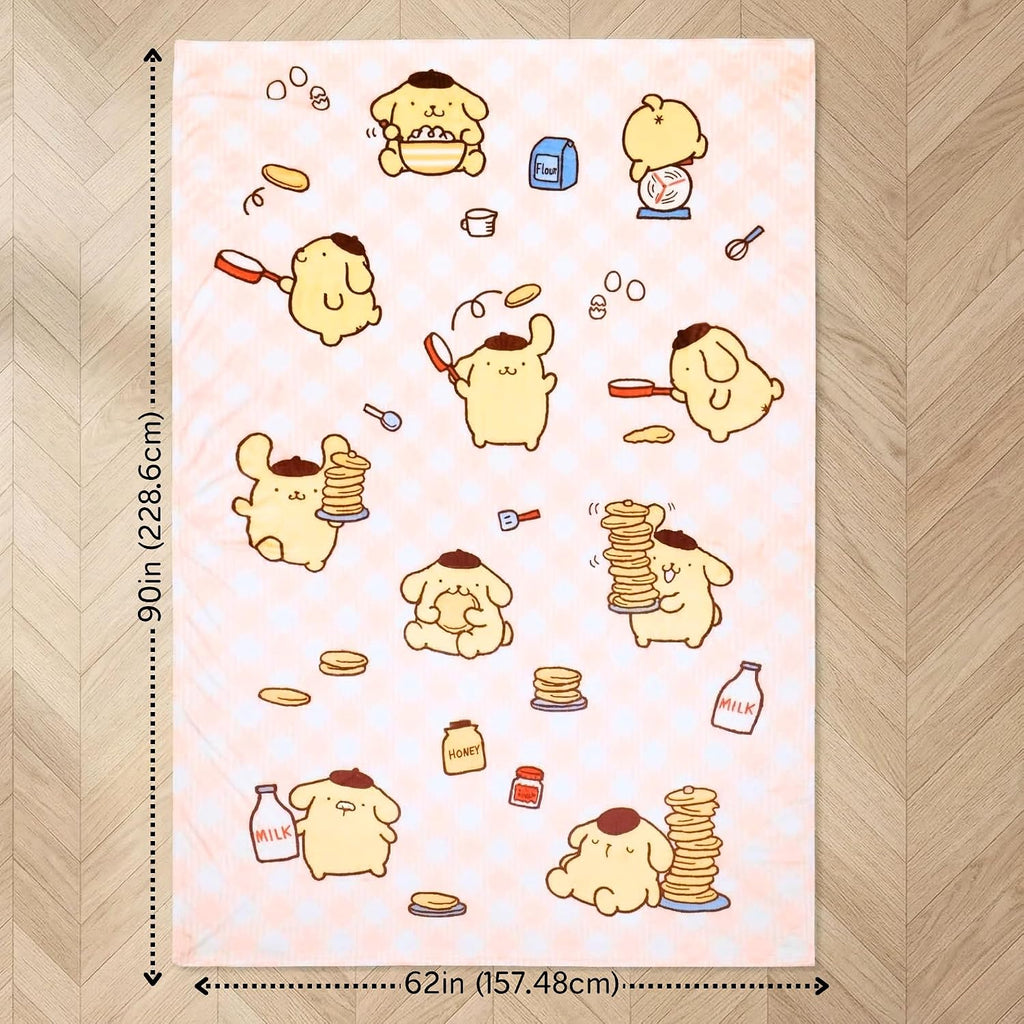 Pompompurin Pancakes Throw Blanket