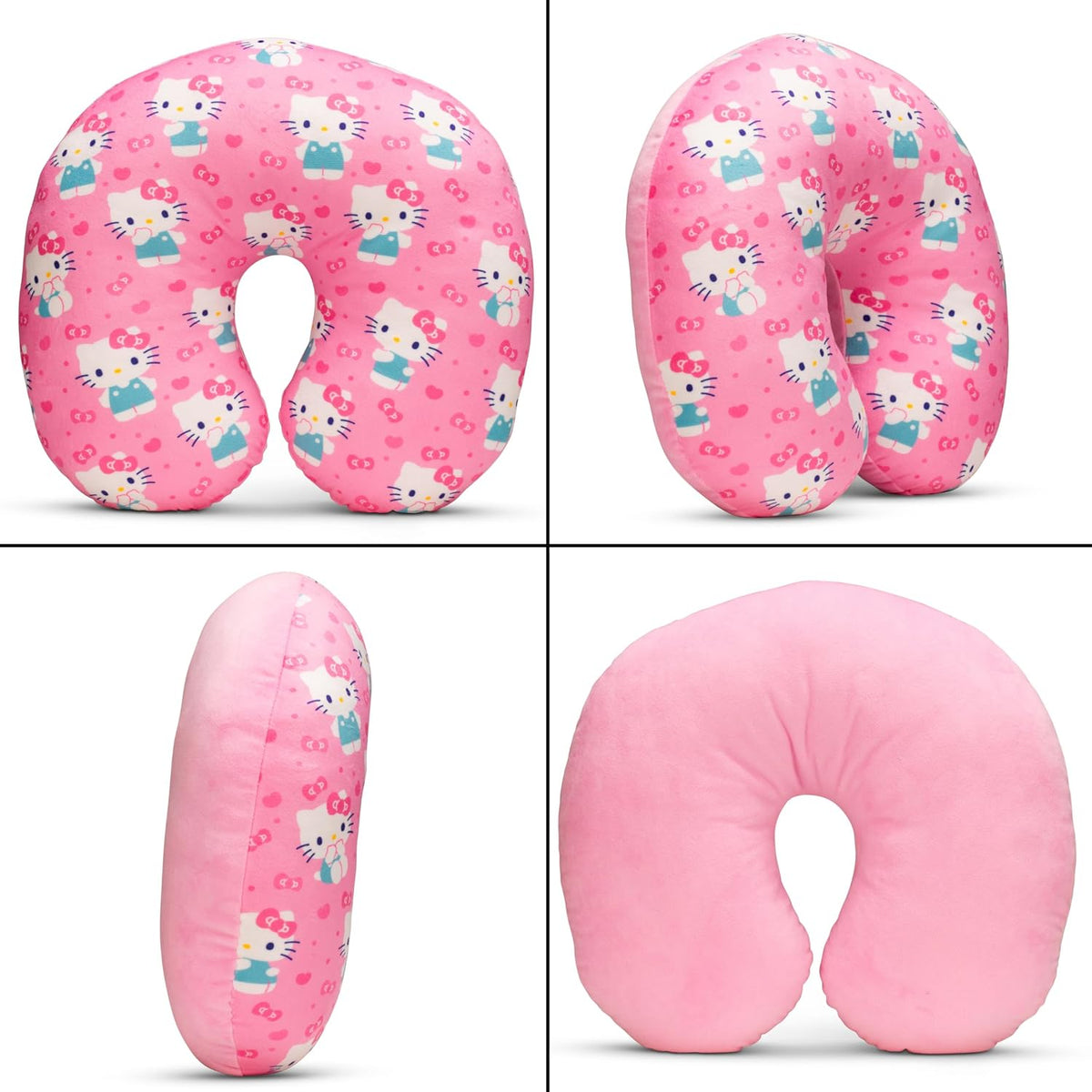 Hello Kitty Travel Neck Pillow, Bows and Hearts