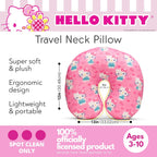 Hello Kitty Travel Neck Pillow, Bows and Hearts