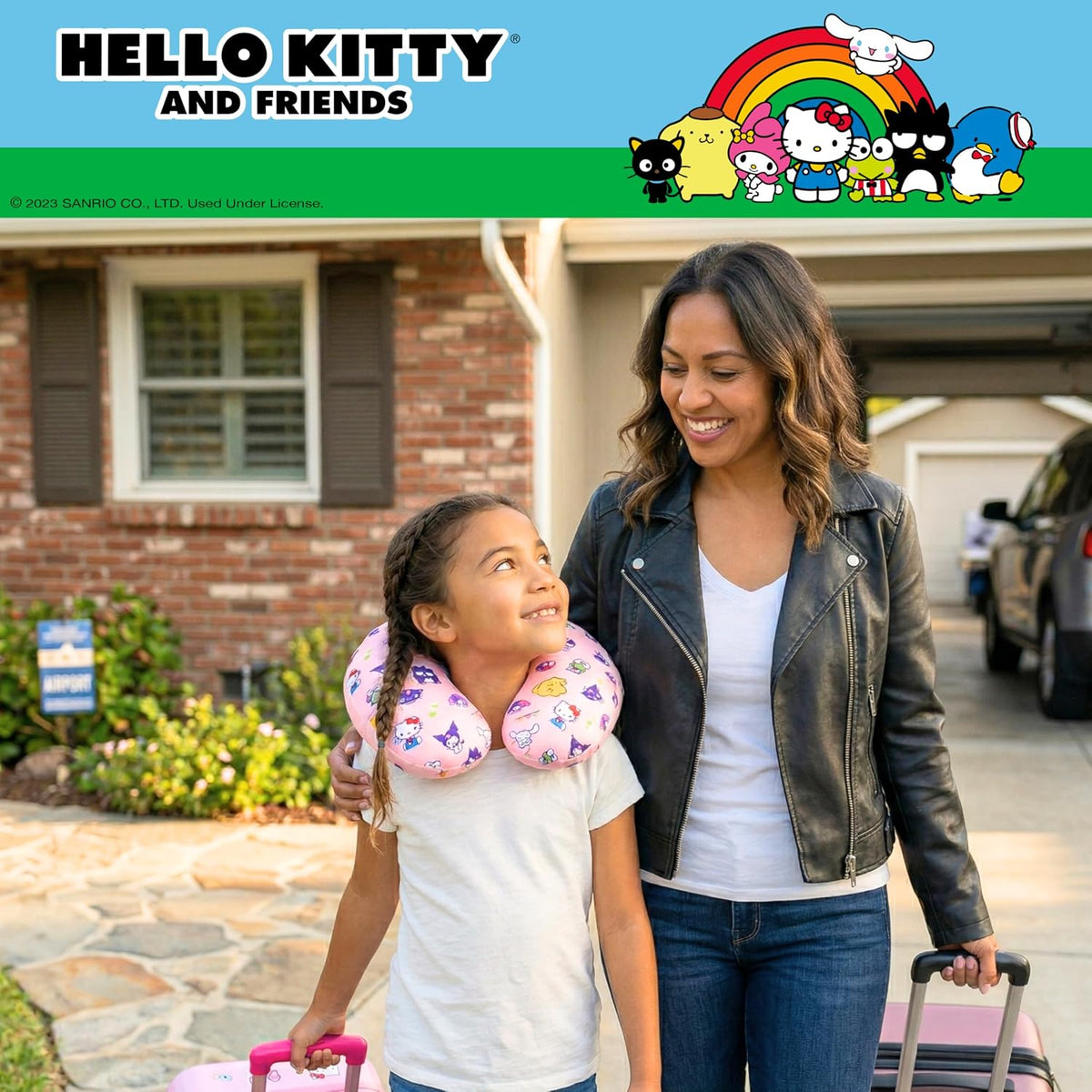 Hello Kitty and Friends Travel Neck Pillow, Travel Crew