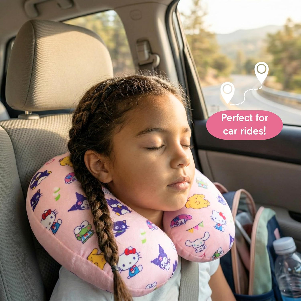 Hello Kitty and Friends Travel Neck Pillow, Travel Crew