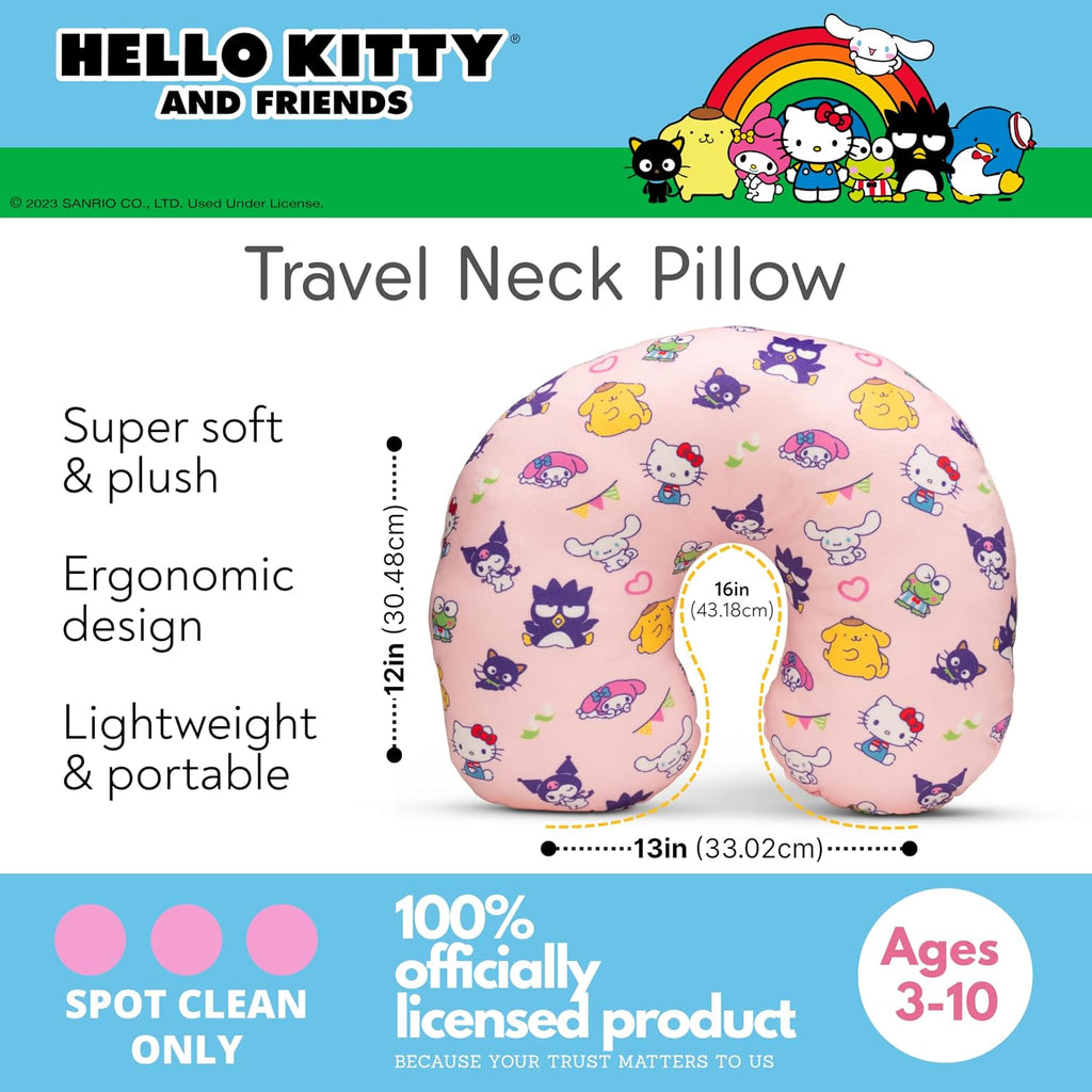 Hello Kitty and Friends Travel Neck Pillow, Travel Crew