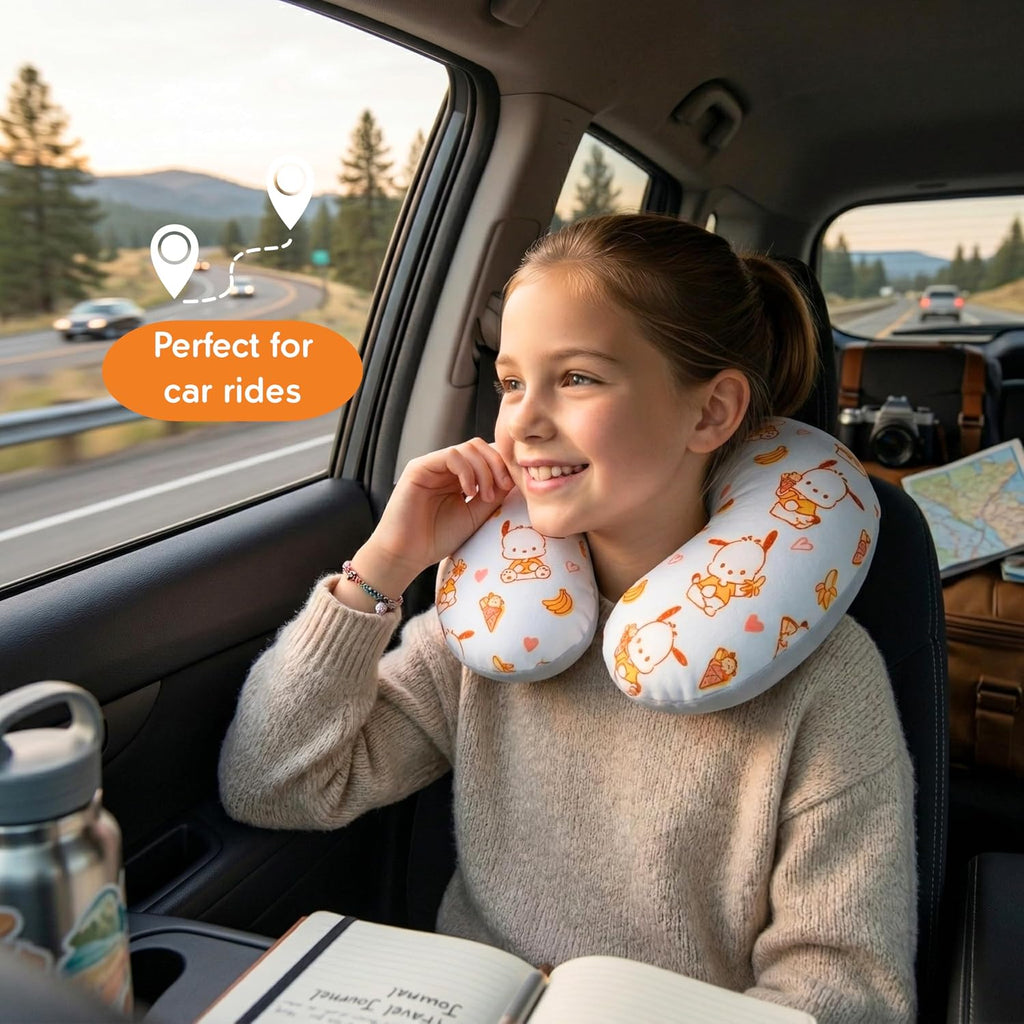 Pochacco Travel Neck Pillow, Bananas