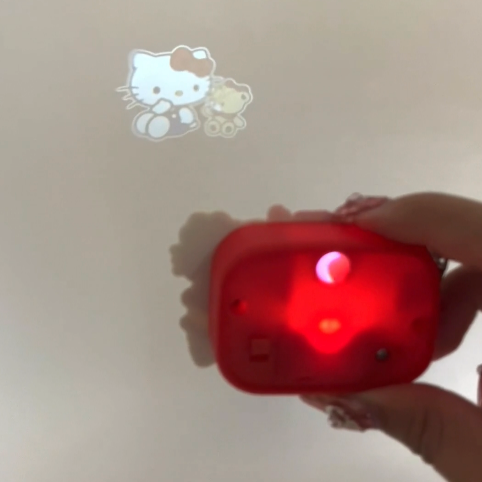 Hello Kitty Camera Light Projection Keychain Charm