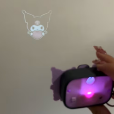 Kuromi Camera Light Projection Keychain Charm