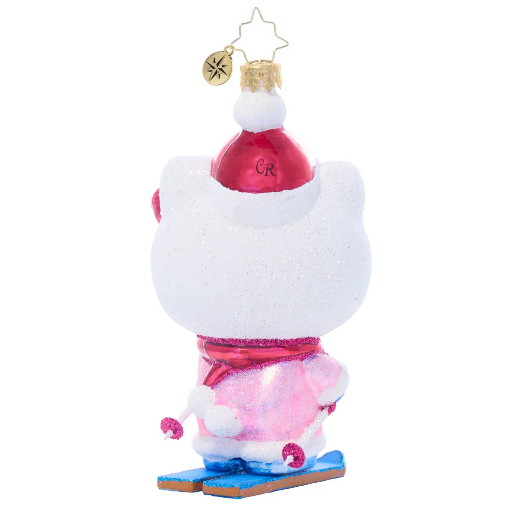 Hello Kitty X Christopher Radko Handmade Glass Ornament, Aspen Adventure
