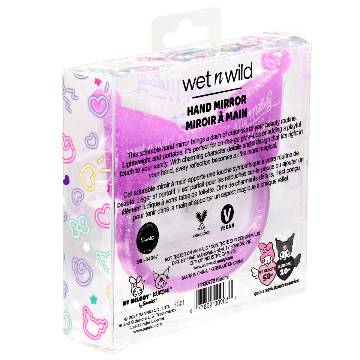 My Melody and Kuromi x Wet n Wild Hand Mirror, Kuromi