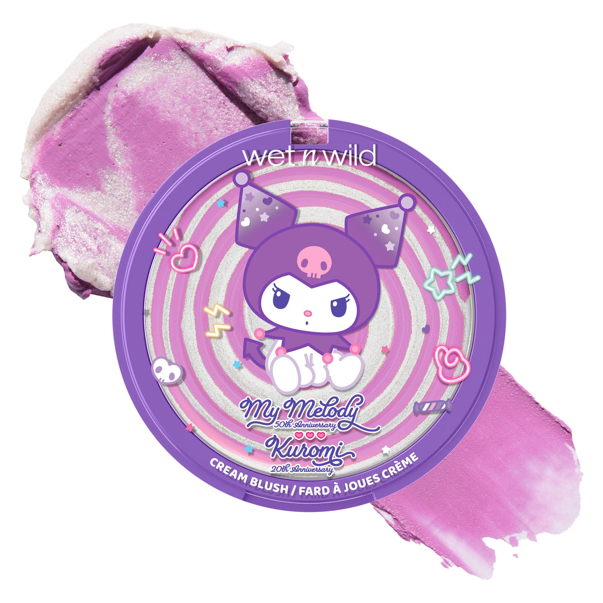 My Melody and Kuromi x Wet n Wild Swirl Cream Blush, Kuromi