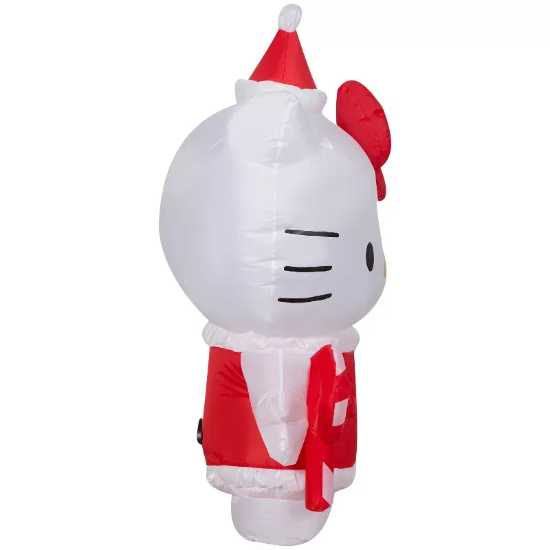 Hello Kitty 3.5 Foot Holiday Dress Airblown Christmas Inflatable