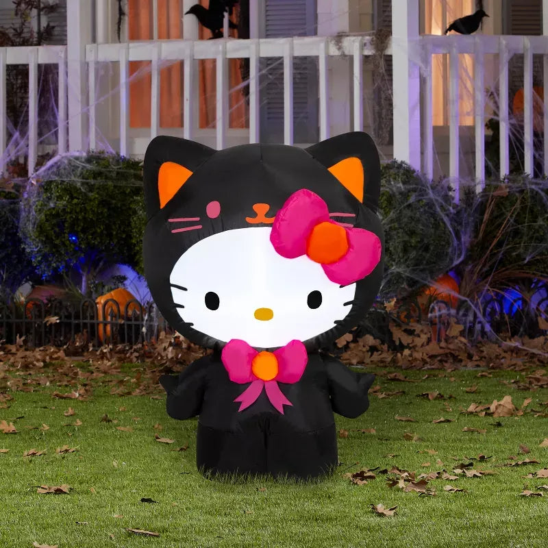 Hello Kitty 3ft Airblown Inflatable (Black Cat)