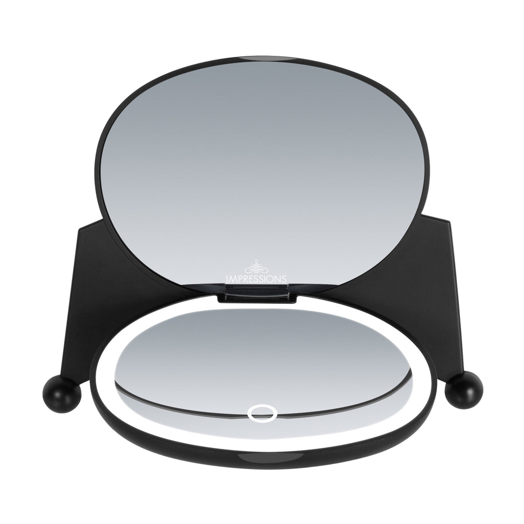 Kuromi LED Compact Mirror with Built-in Lights by Impressions Vanity