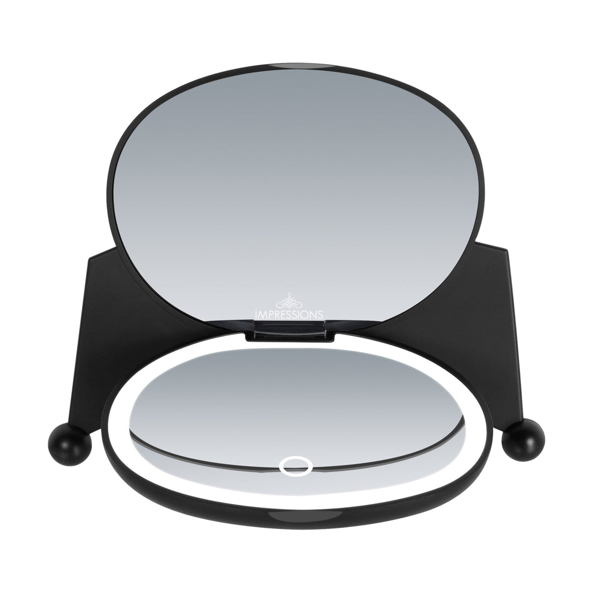 Kuromi LED Compact Mirror with Built-in Lights by Impressions Vanity