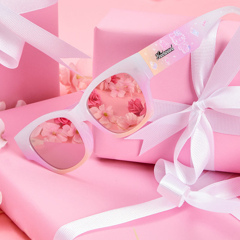 Hello Kitty X Knockaround 50Th Anniversary Junipers Sunglasses, Pink Gradient