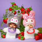 My Melody Monchhichi Chimutan Plush Mascot Keychain