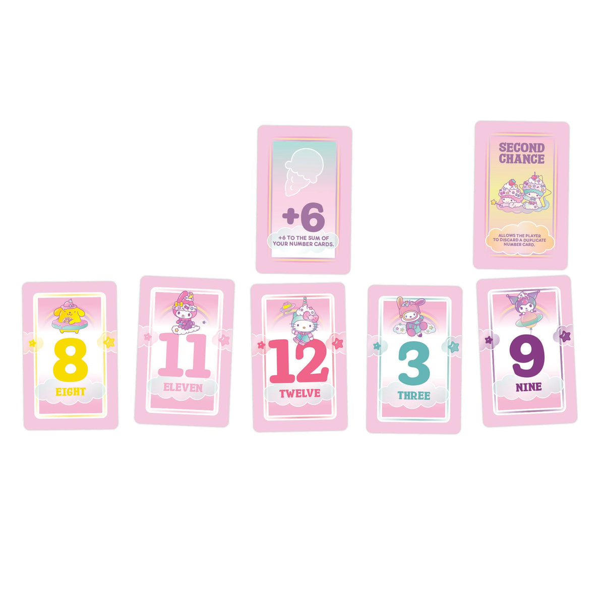 Hello Kitty and Friends Flip Seven Card Game