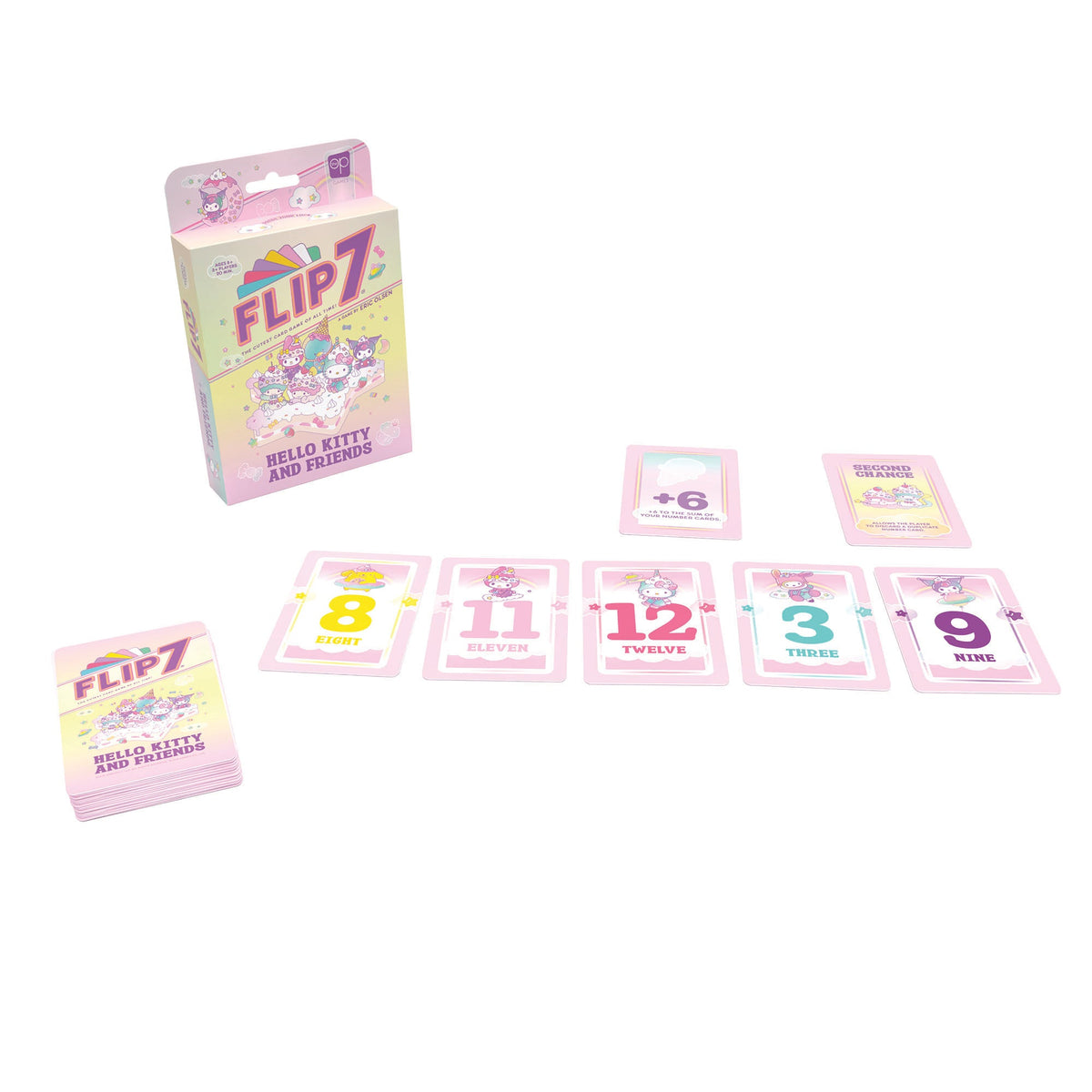 Hello Kitty and Friends Flip Seven Card Game