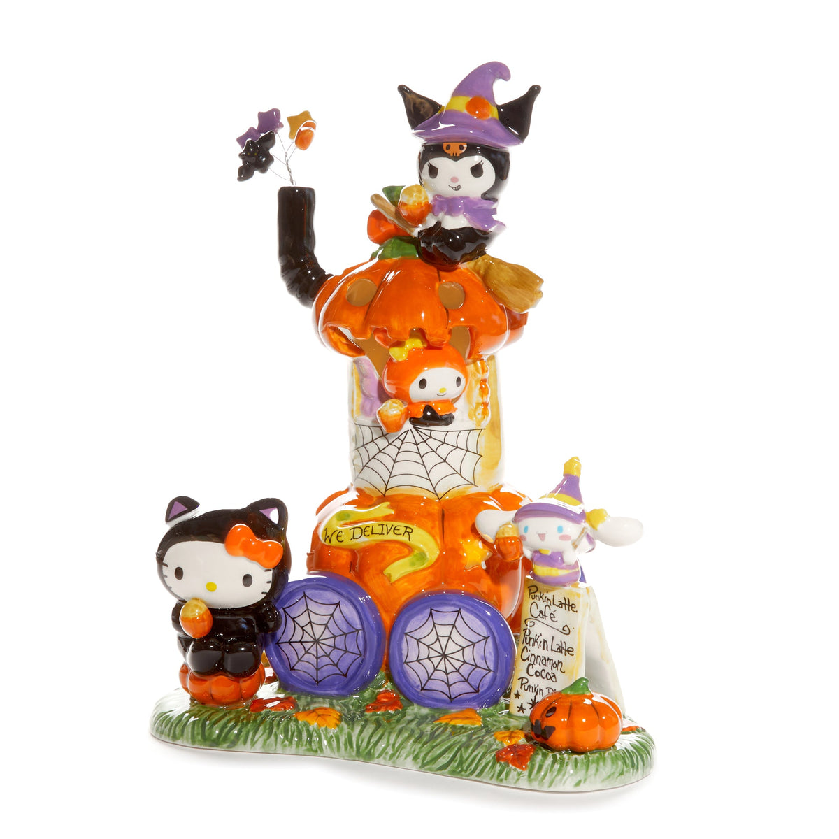 Hello Kitty and Friends Pumpkin Cafe Latte Ceramic Candle House