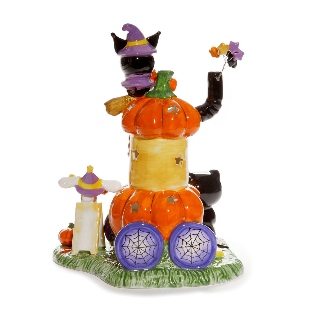 Hello Kitty and Friends Pumpkin Cafe Latte Ceramic Candle House