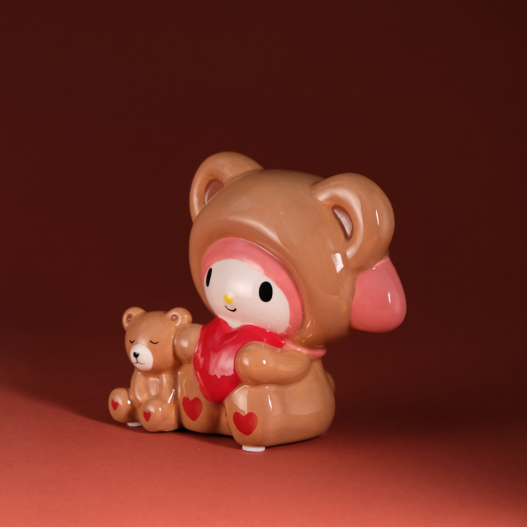 My Melody and Teddy Bear Love Ceramic Figurine