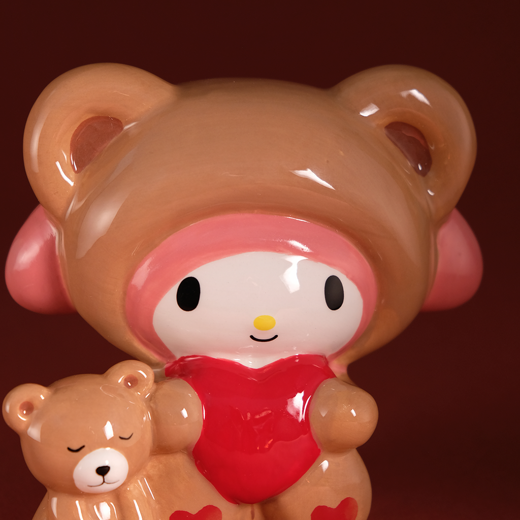 My Melody and Teddy Bear Love Ceramic Figurine