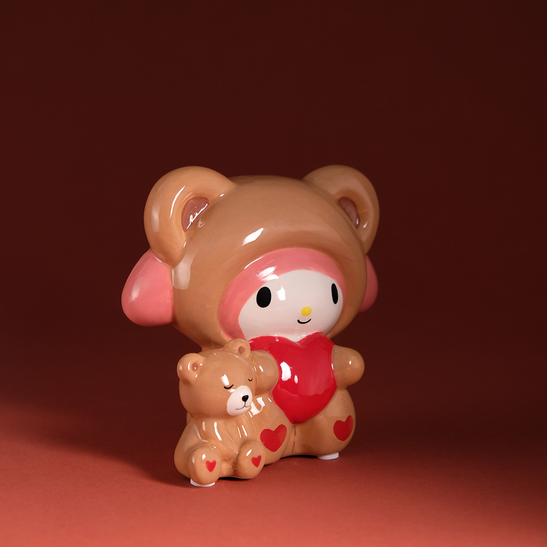 My Melody and Teddy Bear Love Ceramic Figurine