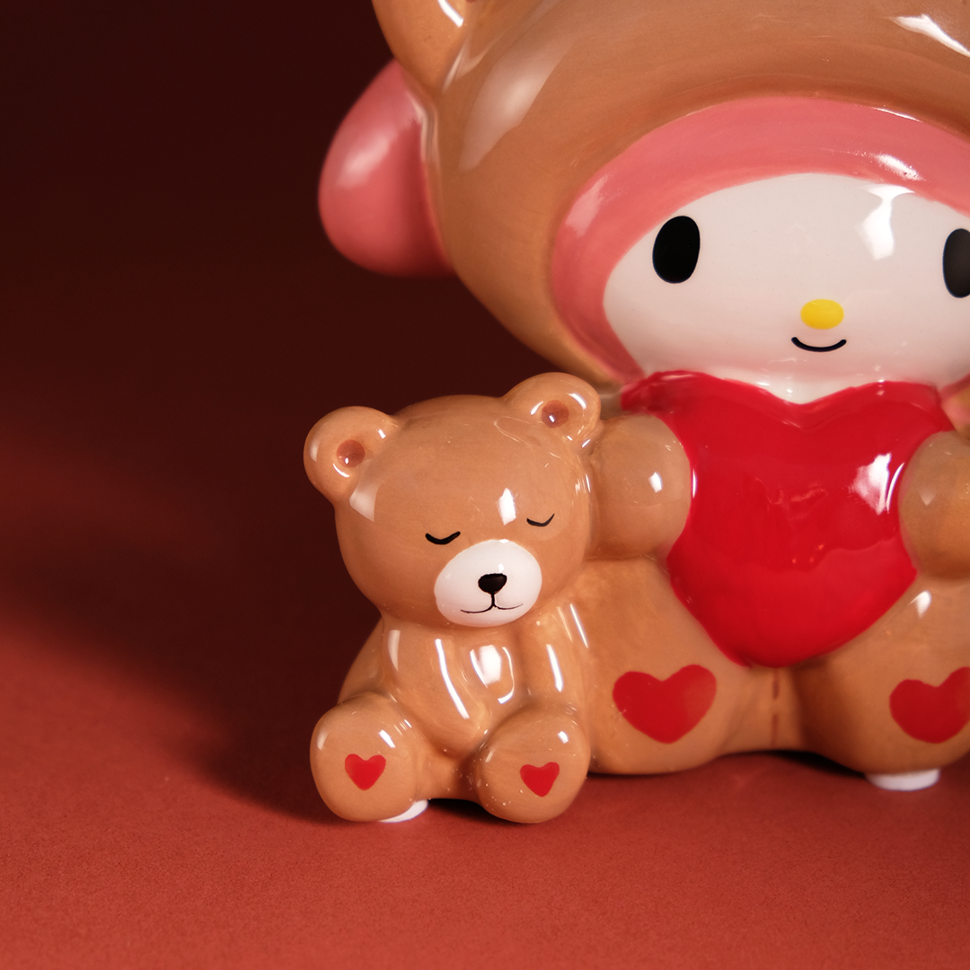 My Melody and Teddy Bear Love Ceramic Figurine