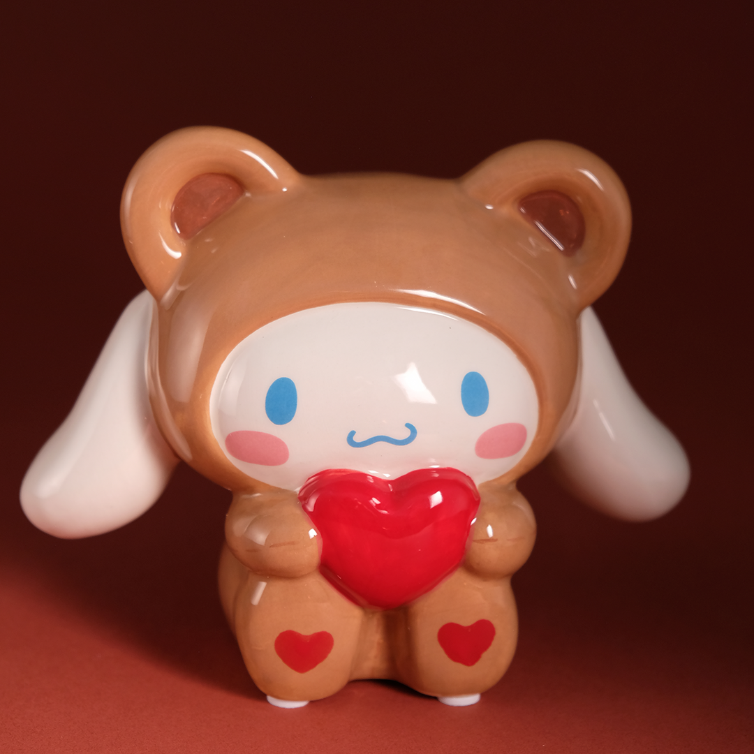 Cinnamoroll and Teddy Bear Love Ceramic Figurine