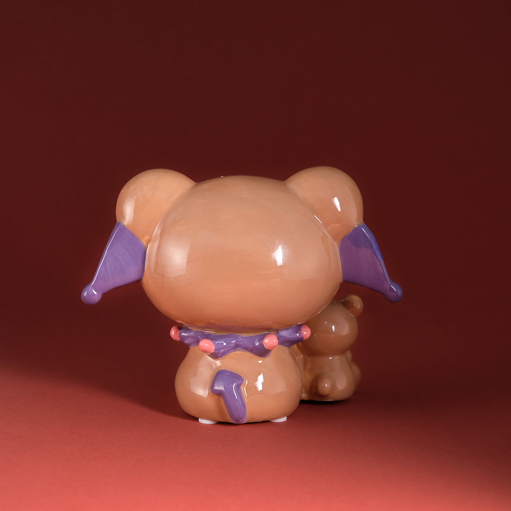 Kuromi and Teddy Bear Love Ceramic Figurine