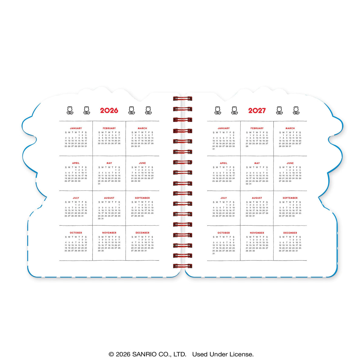 Hello Kitty and Friends 2027 Retro Die Cut Weekly Planner