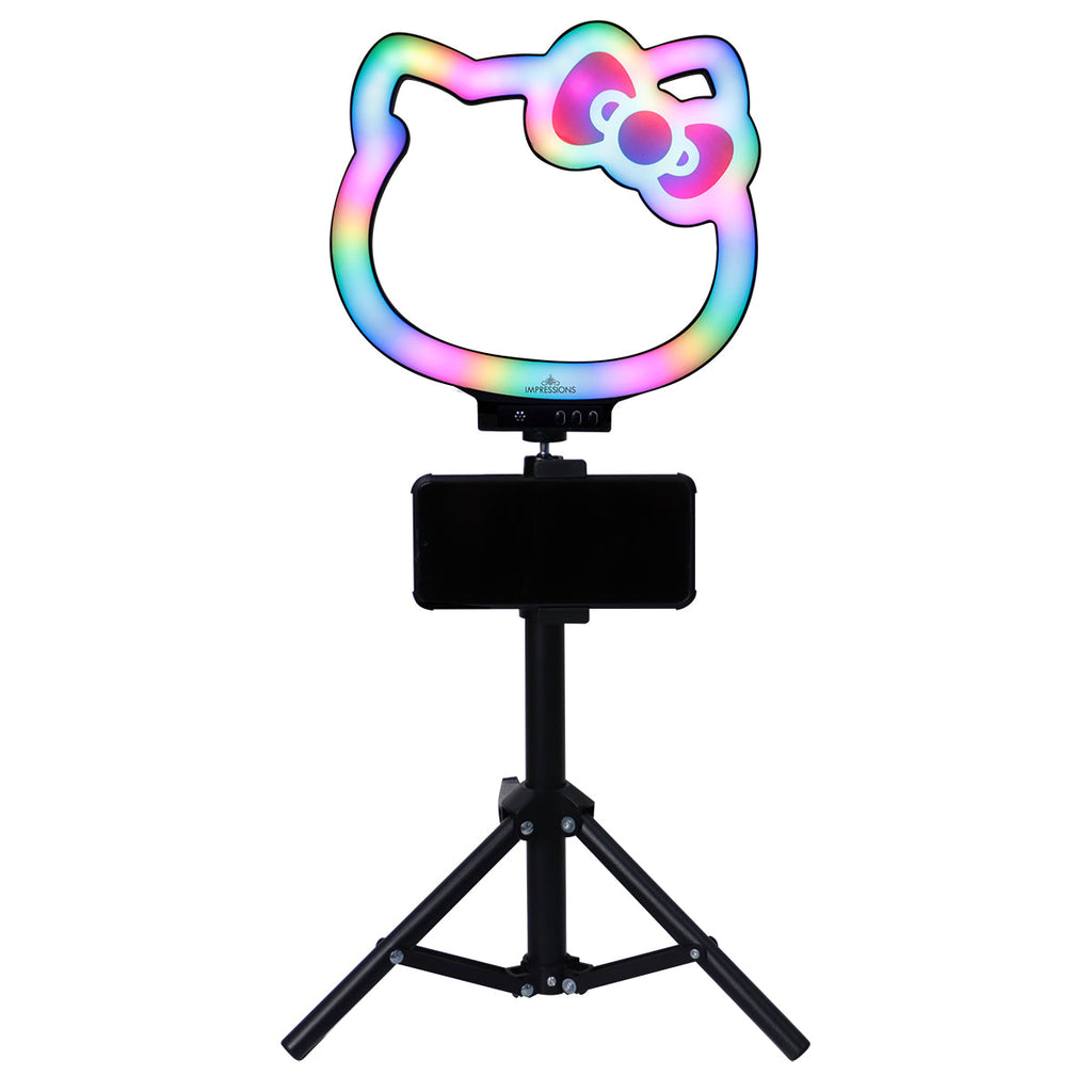 Hello Kitty X Impressions Vanity 10 Inch Rgb Desktop Ring Light Tripod