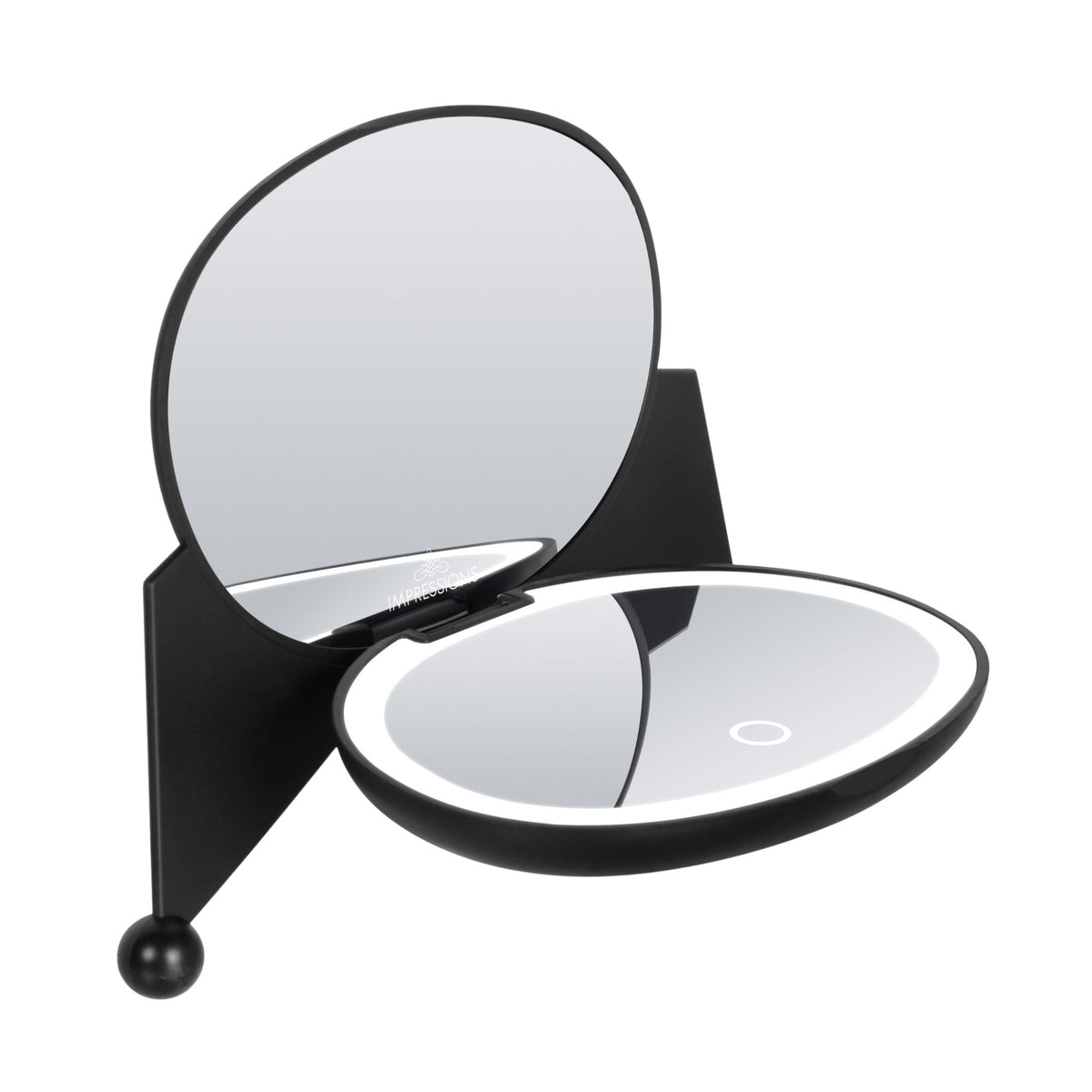 Kuromi LED Compact Mirror with Built-in Lights by Impressions Vanity