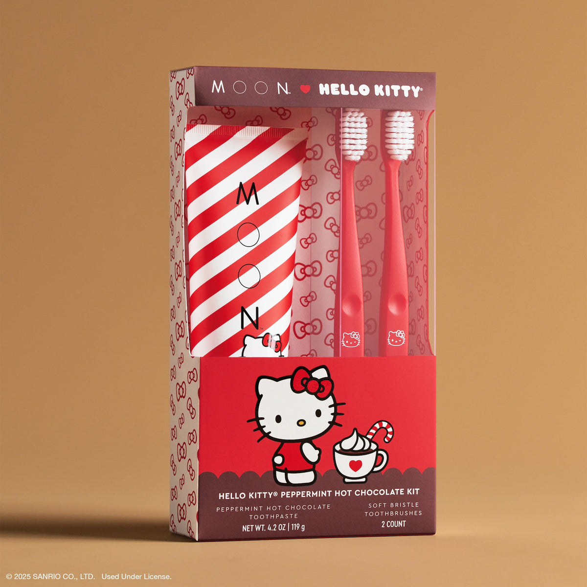 Hello Kitty MOON Oral Beauty Peppermint Hot Chocolate Oral Care Kit