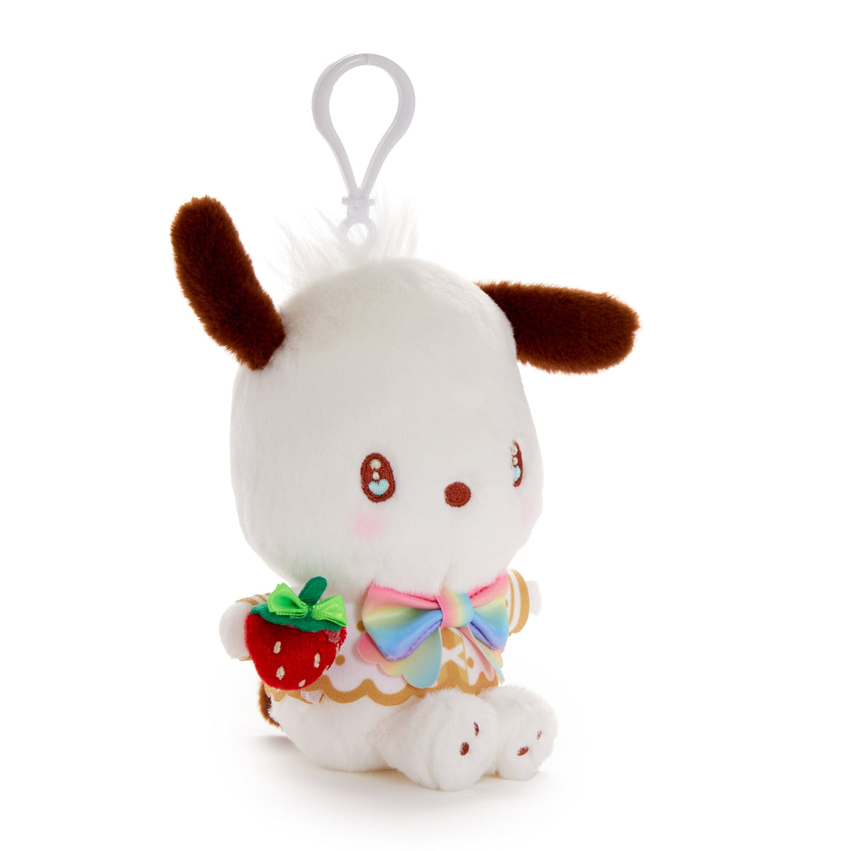 Pochacco Strawberry Rainbow Plush Mascot Clip